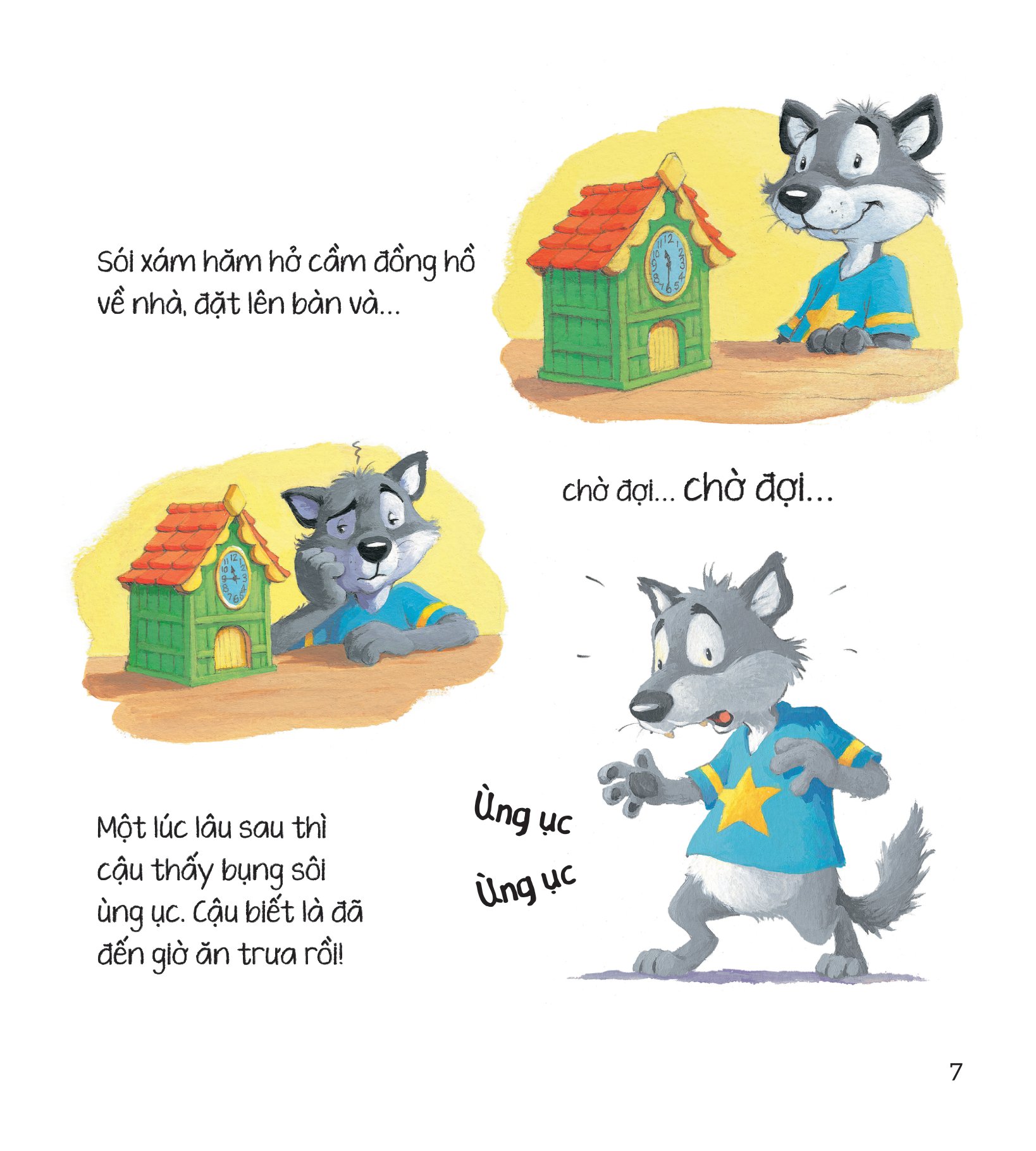 storytime - truyện hay rèn luyện kĩ năng - sói xám đã biết xem giờ - Ảnh 5