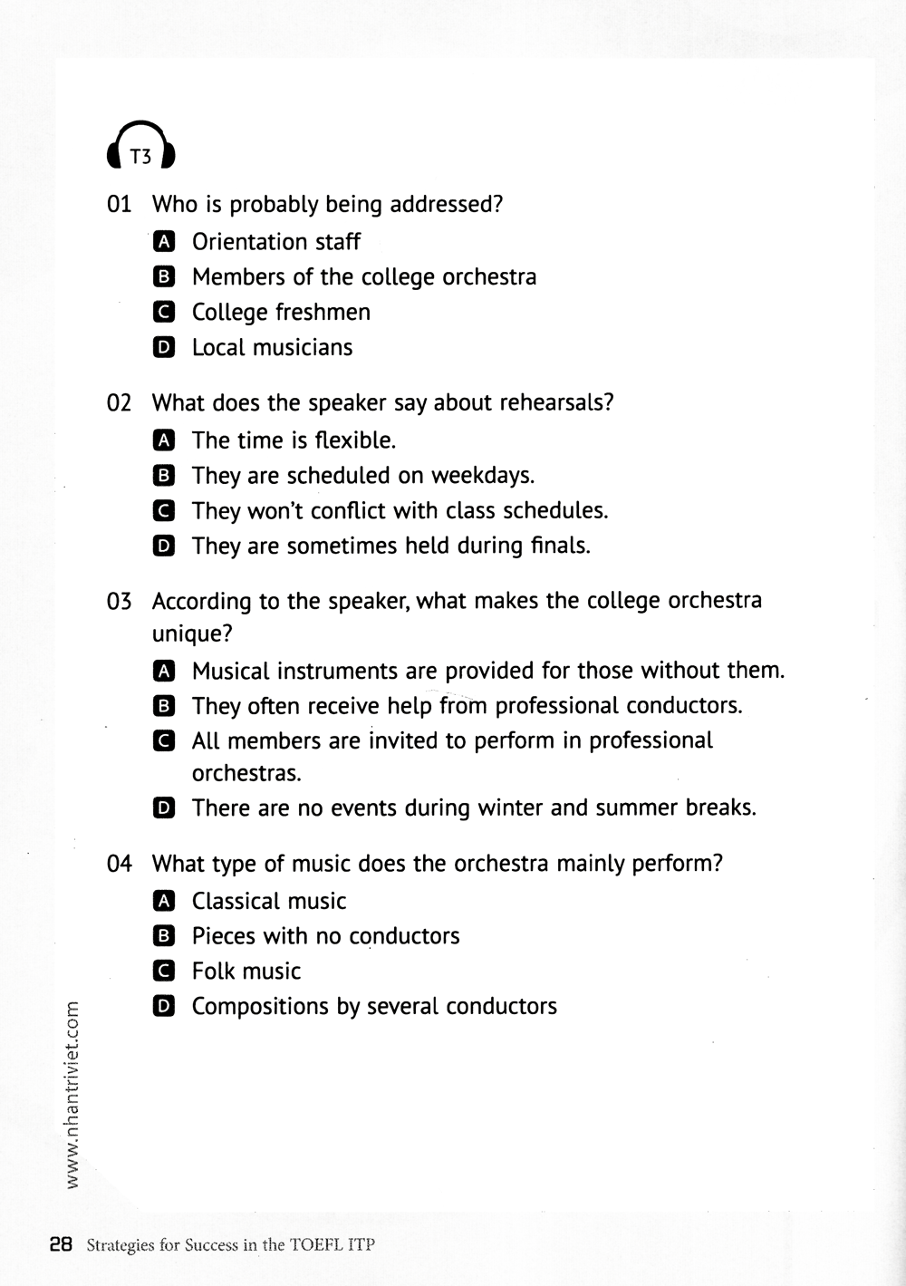 strategies for sucess in the toefl itp (kèm cd) - Ảnh 14