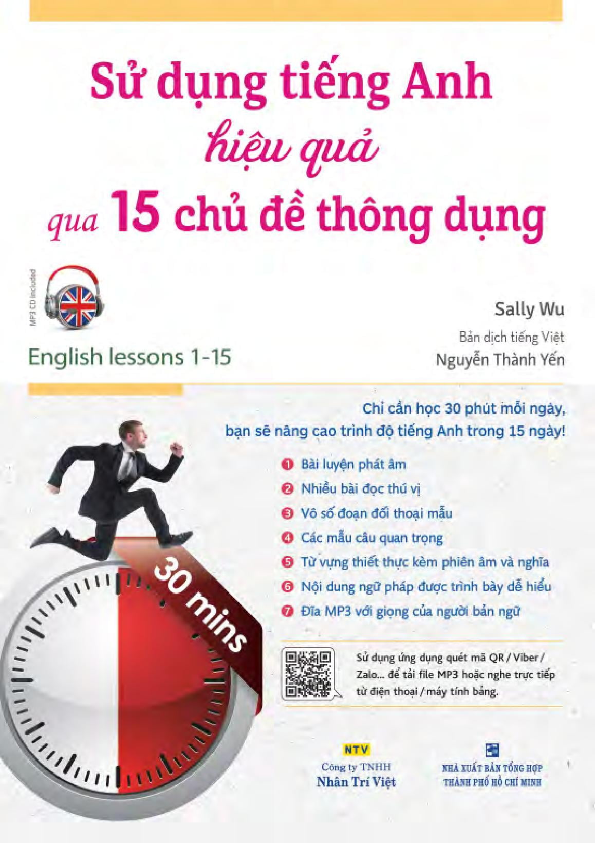 sử dụng tiếng anh hiệu quả qua 15 chủ đề thông dụng (kèm 1 đĩa mp3) - Ảnh 2