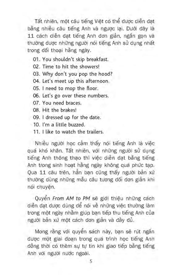 sử dụng tiếng anh trong sinh hoạt thường ngày từ sáng đến tối - Ảnh 4