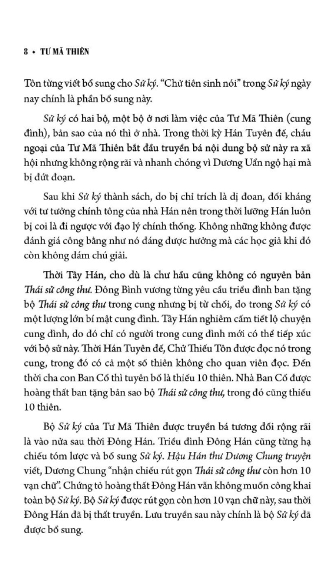 sử ký bản kỷ - bìa cứng - Ảnh 5