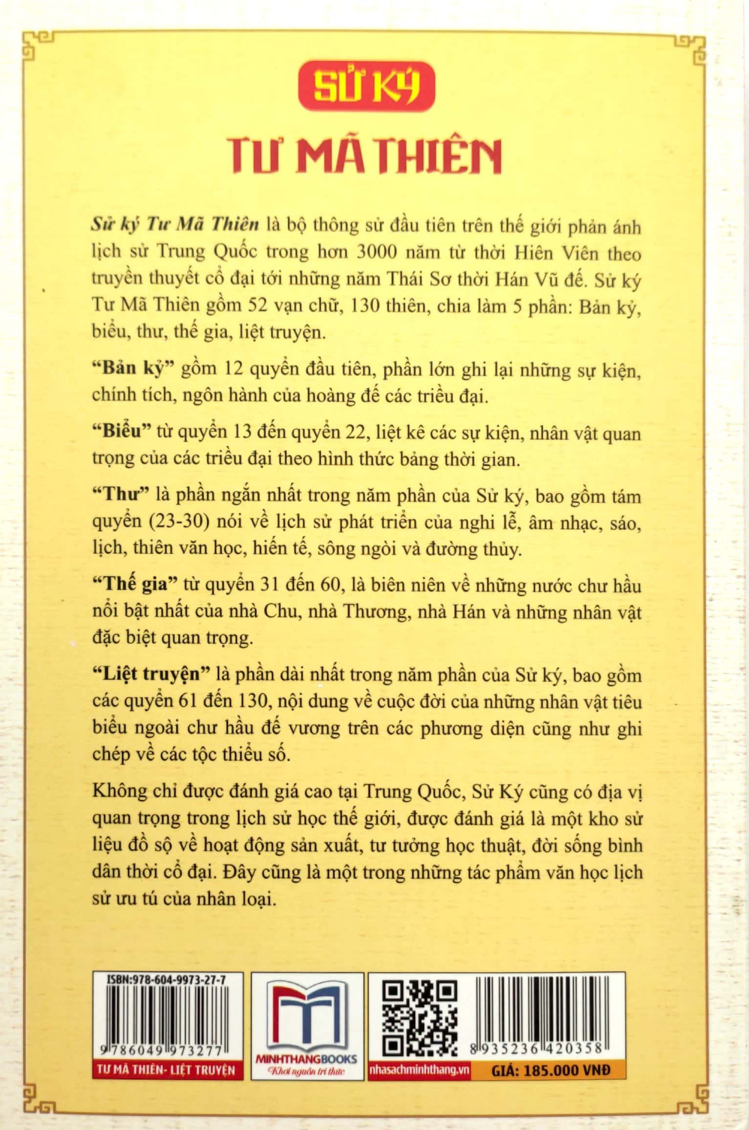 sử ký tư mã thiên - liệt truyện (quyển thượng) - Ảnh 7