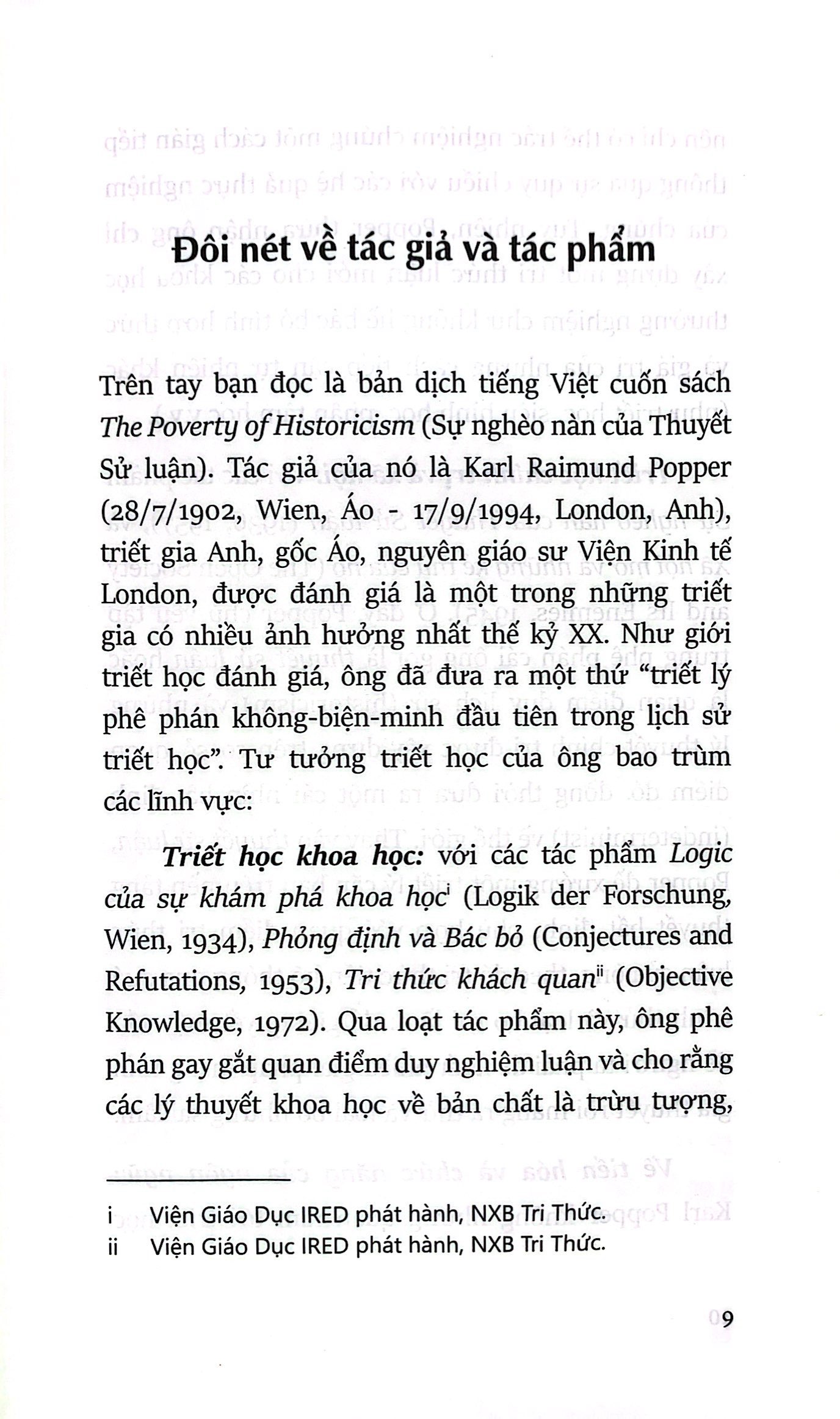 sự nghèo nàn của thuyết sử luận - the poverty of historicism - Ảnh 5