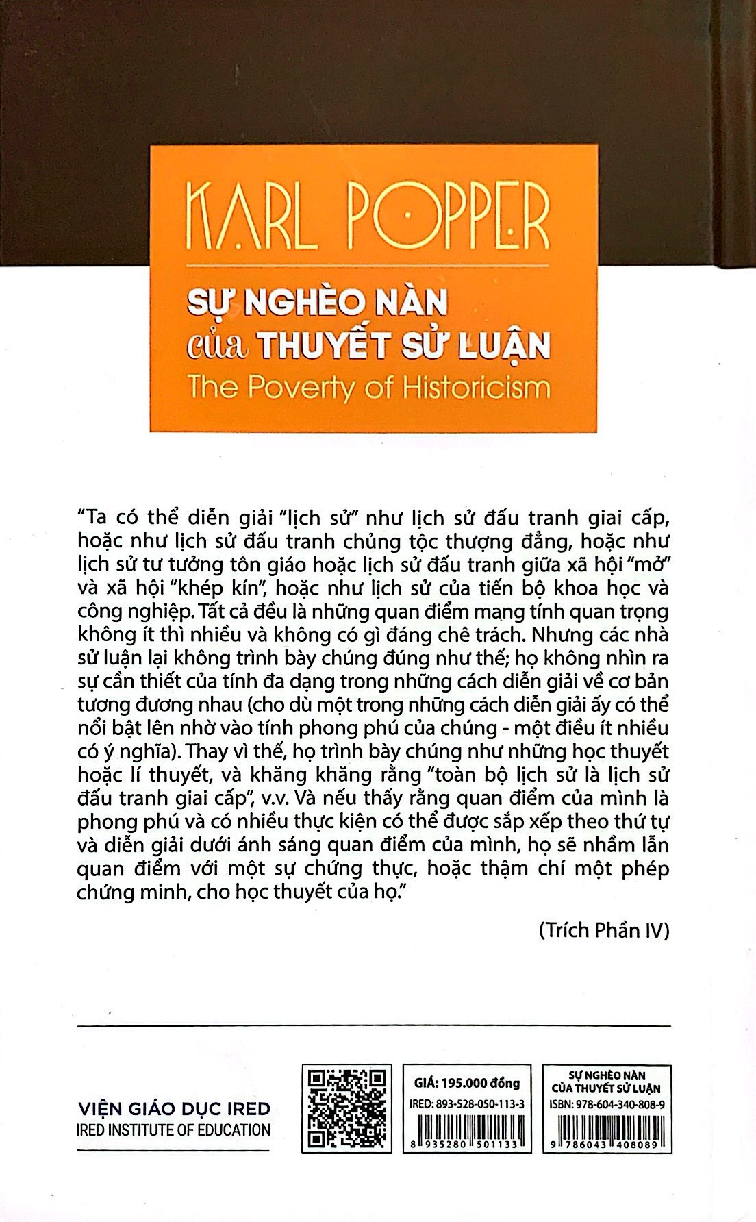 sự nghèo nàn của thuyết sử luận - the poverty of historicism - Ảnh 7