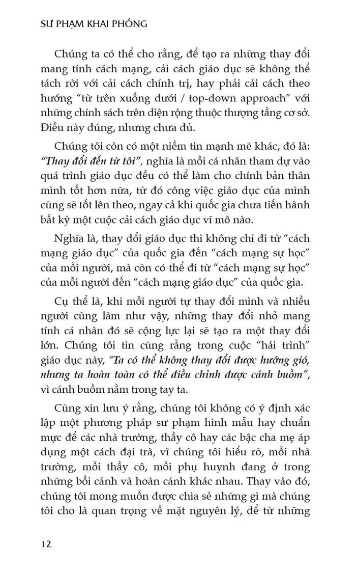 sư phạm khai phóng - thế giới, việt nam và tôi - bìa cứng - Ảnh 8