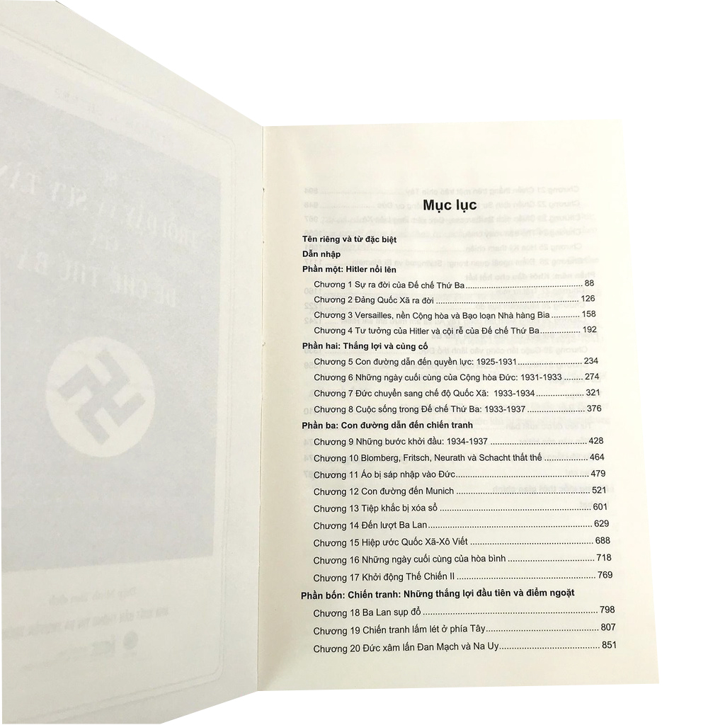 sự trỗi dậy và suy tàn của đế chế thứ 3 - lịch sử đức quốc xã - bìa cứng - Ảnh 4