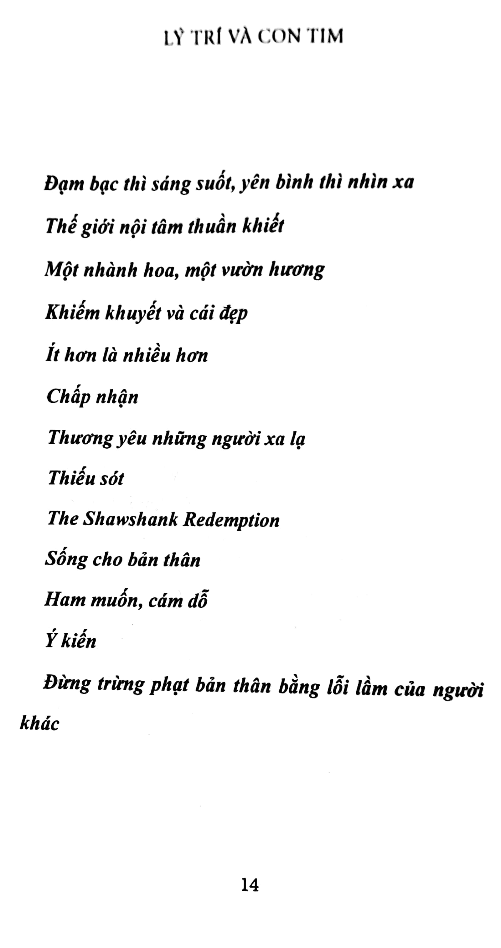 suối nguồn yêu thương - lý trí và con tim - Ảnh 13