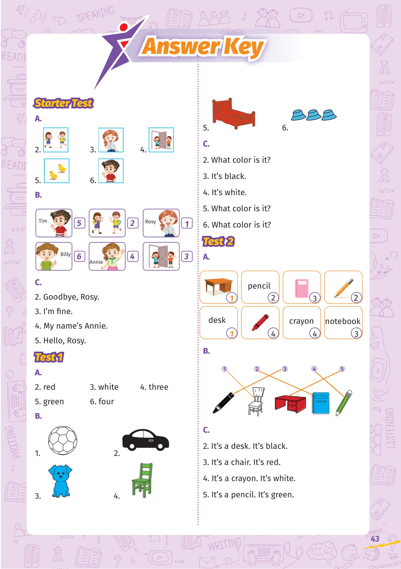 super test - đề kiểm tra nhanh tiếng anh cho học sinh lớp 1 - Ảnh 13