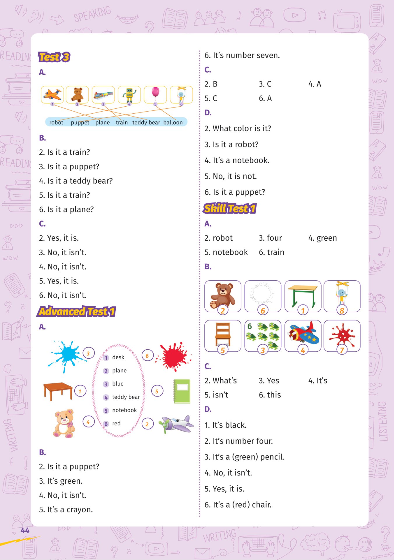 super test - đề kiểm tra nhanh tiếng anh cho học sinh lớp 1 - Ảnh 14