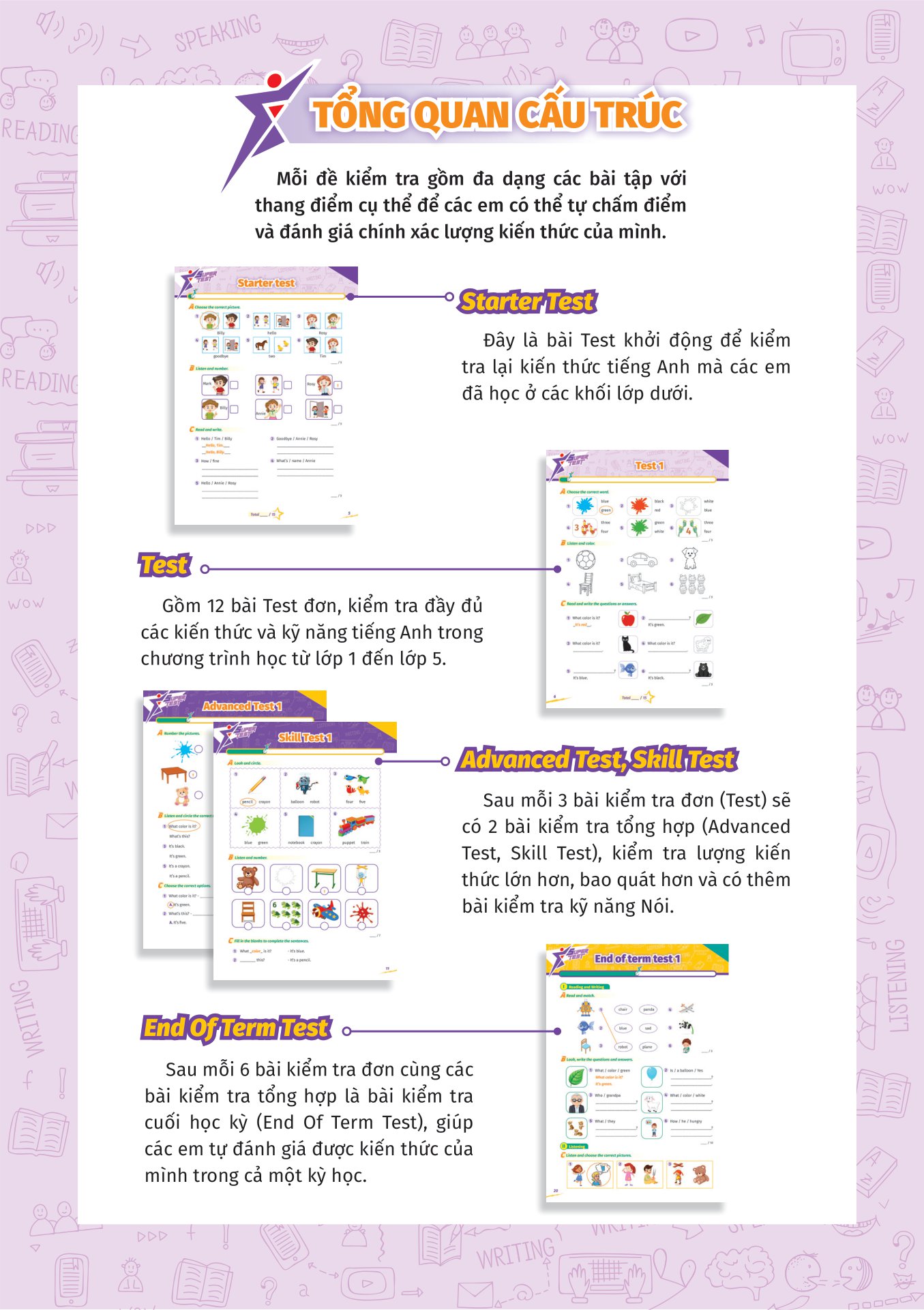 super test - đề kiểm tra nhanh tiếng anh cho học sinh lớp 1 - Ảnh 3