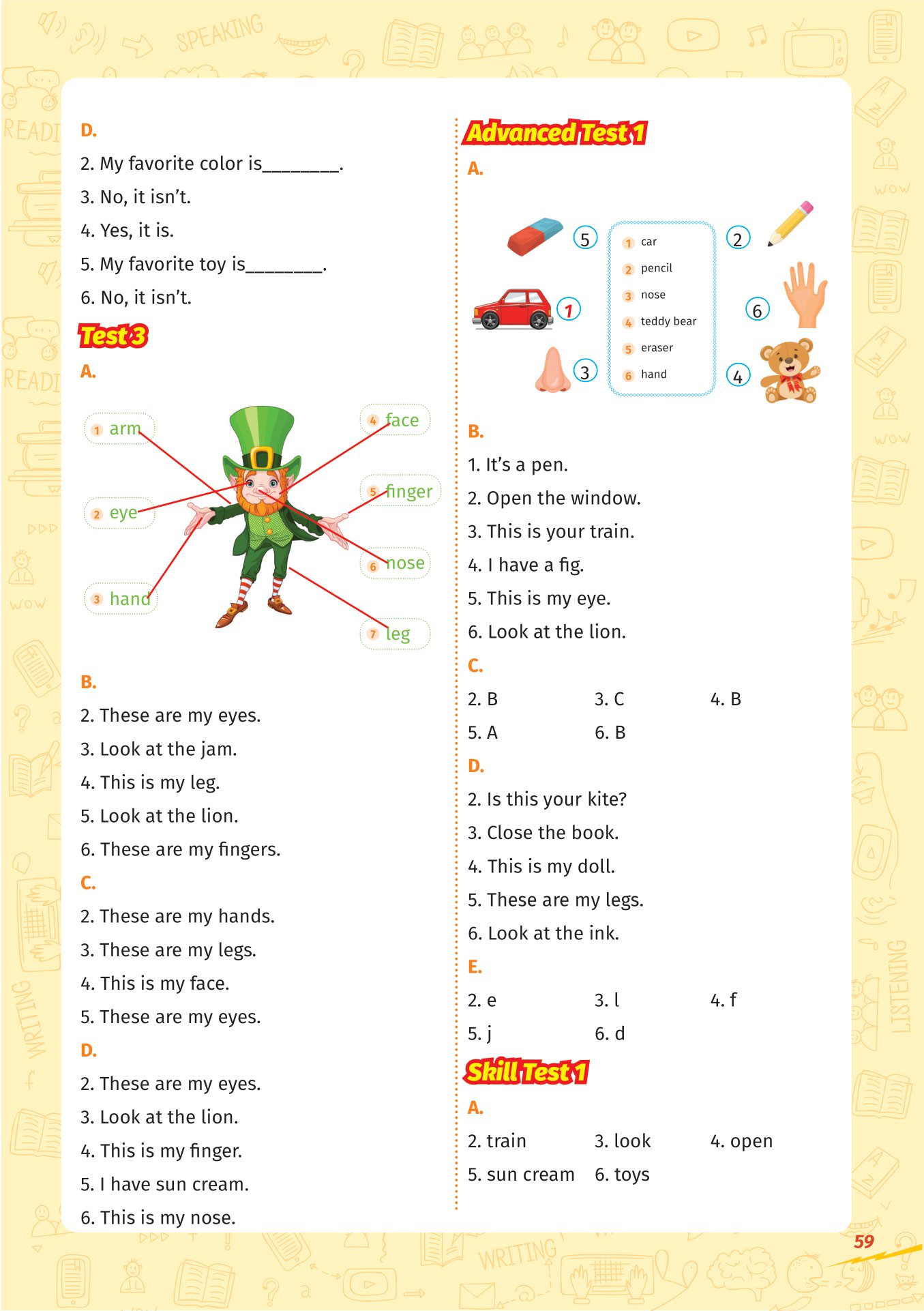 super test - đề kiểm tra nhanh tiếng anh cho học sinh lớp 2 - Ảnh 15