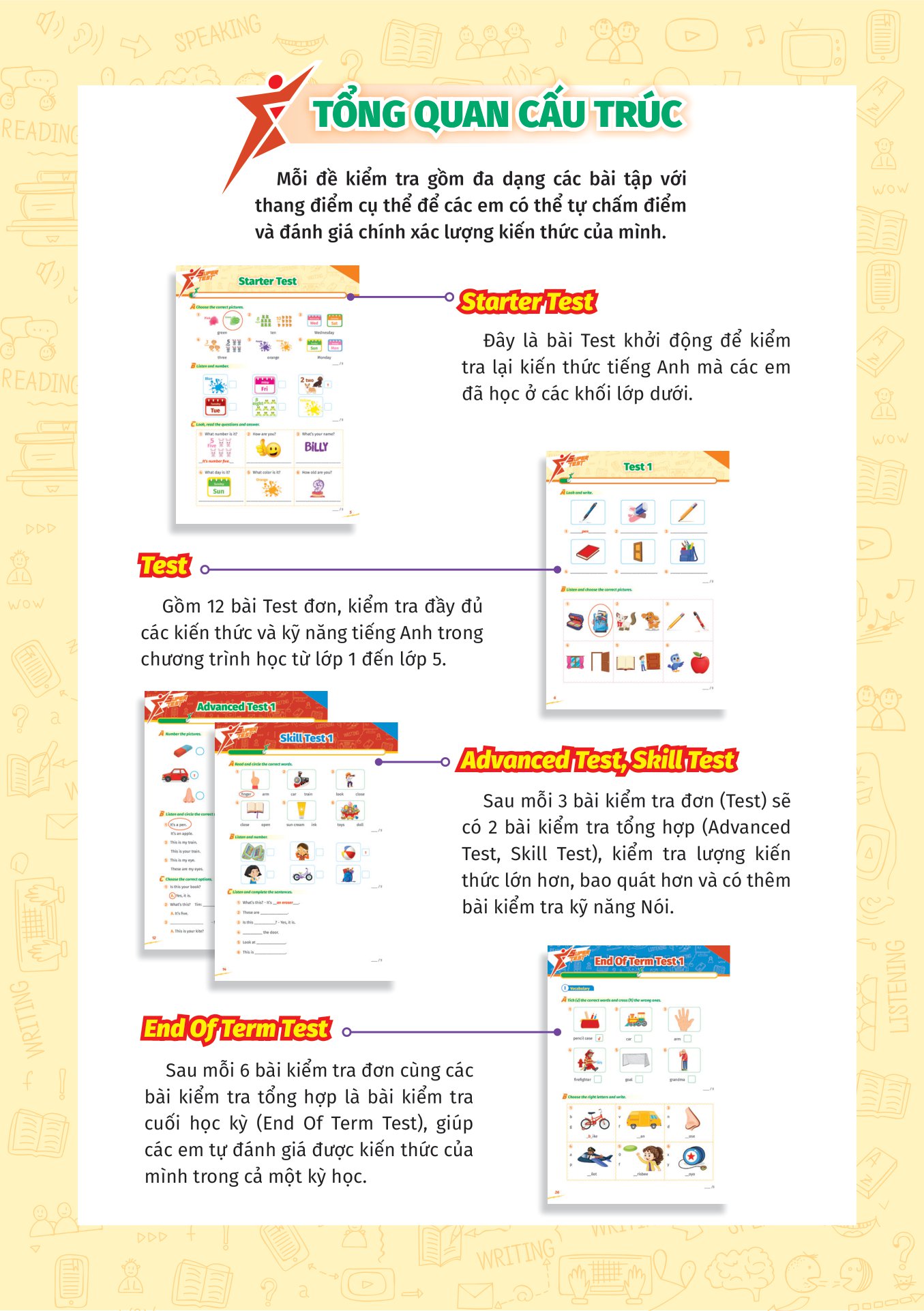 super test - đề kiểm tra nhanh tiếng anh cho học sinh lớp 2 - Ảnh 3