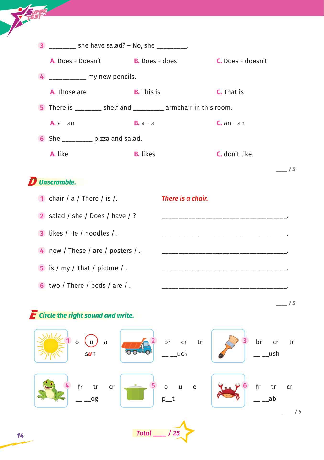 super test - đề kiểm tra nhanh tiếng anh cho học sinh lớp 3 - Ảnh 11