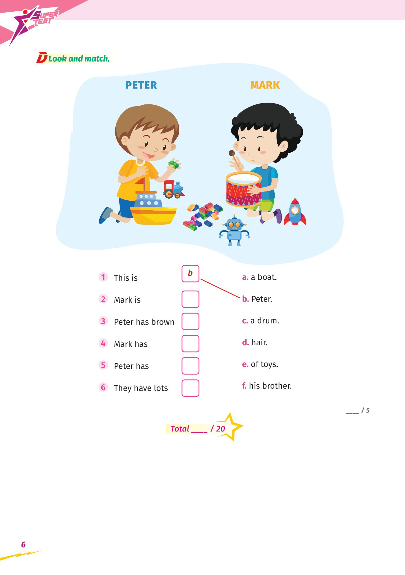 super test - đề kiểm tra nhanh tiếng anh cho học sinh lớp 3 - Ảnh 7