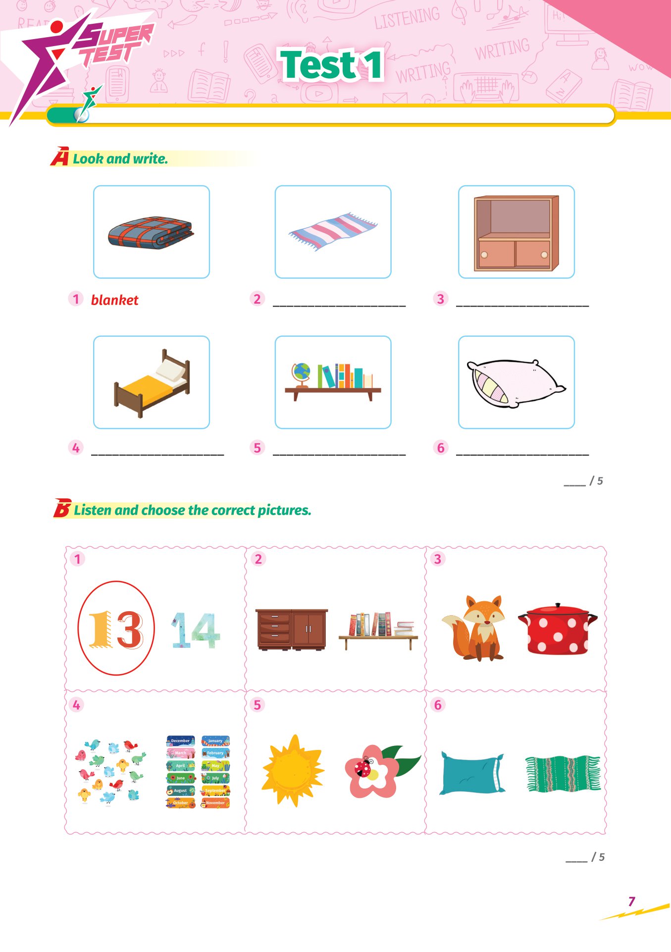 super test - đề kiểm tra nhanh tiếng anh cho học sinh lớp 3 - Ảnh 8