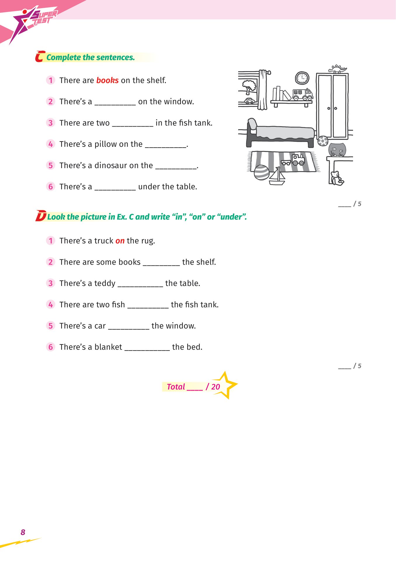 super test - đề kiểm tra nhanh tiếng anh cho học sinh lớp 3 - Ảnh 9
