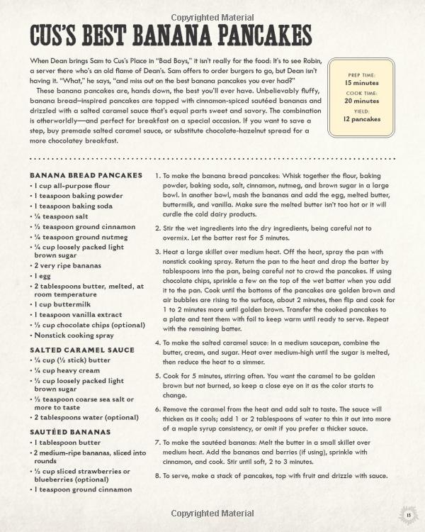 supernatural: the official cookbook: burgers, pies and other (science fiction fantasy) - Ảnh 11