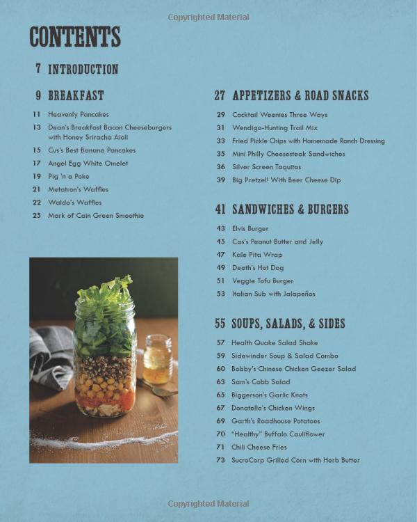 supernatural: the official cookbook: burgers, pies and other (science fiction fantasy) - Ảnh 3