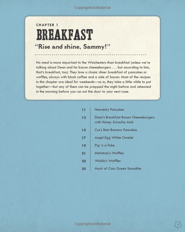 supernatural: the official cookbook: burgers, pies and other (science fiction fantasy) - Ảnh 6