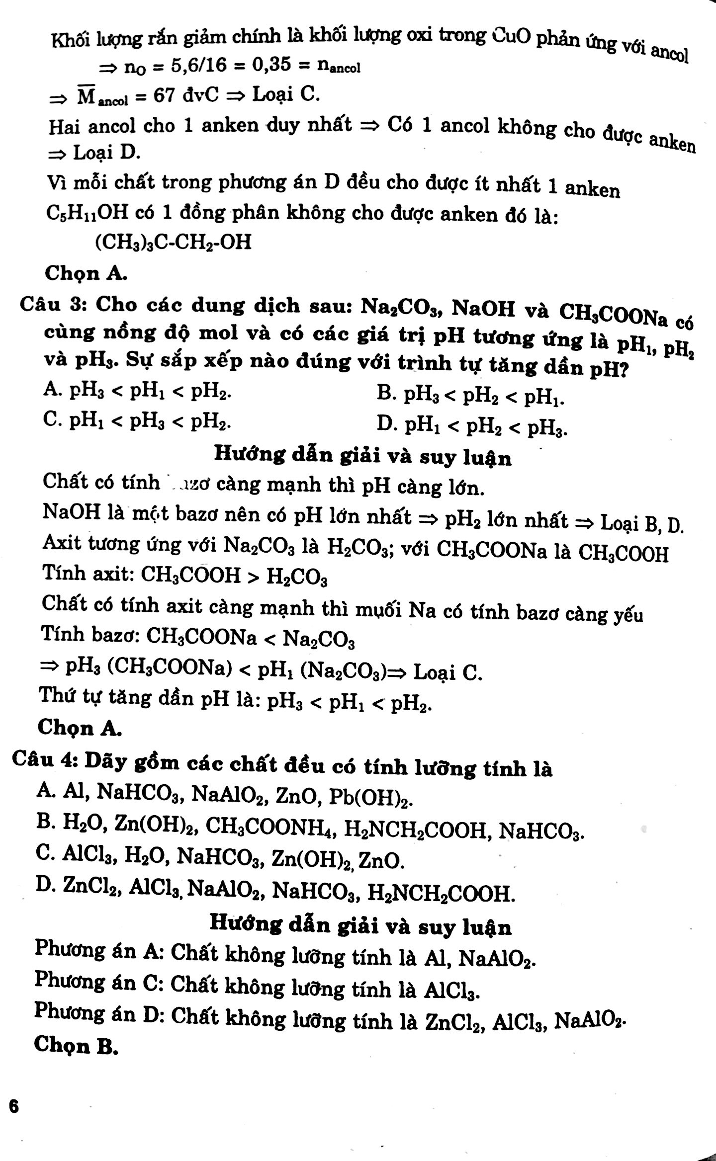 suy luận và pp giải nhanh đề thi trắc nghiệm hóa học 12 - Ảnh 3
