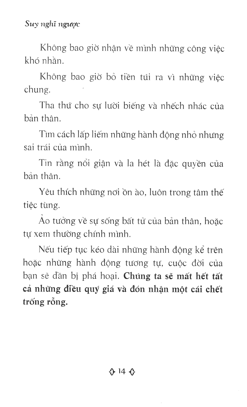 suy nghĩ ngược - cuốn sách cải thiện suy nghĩ giúp bạn sống chủ động, tích cực và thành công - Ảnh 9