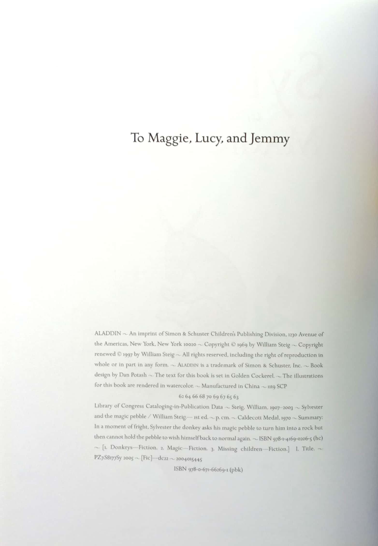 sylvester and the magic pebble (aladdin picture books) - Ảnh 3