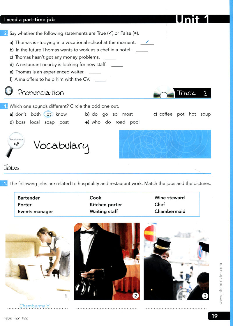 table for two - english for restaurant (+cd) - Ảnh 10