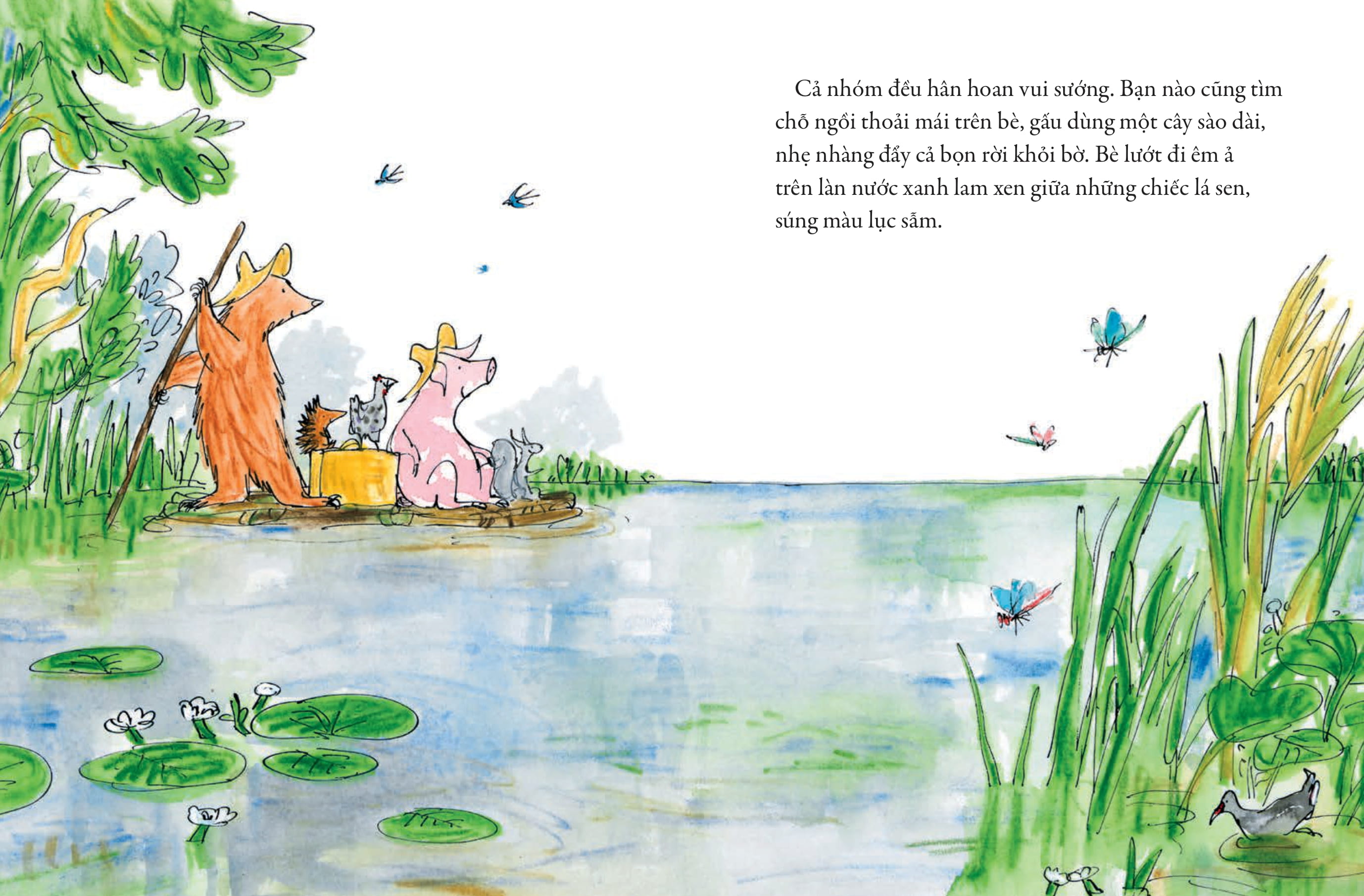tác phẩm kinh điển của quentin blake - buổi picnic trên hồ của gấu - Ảnh 6