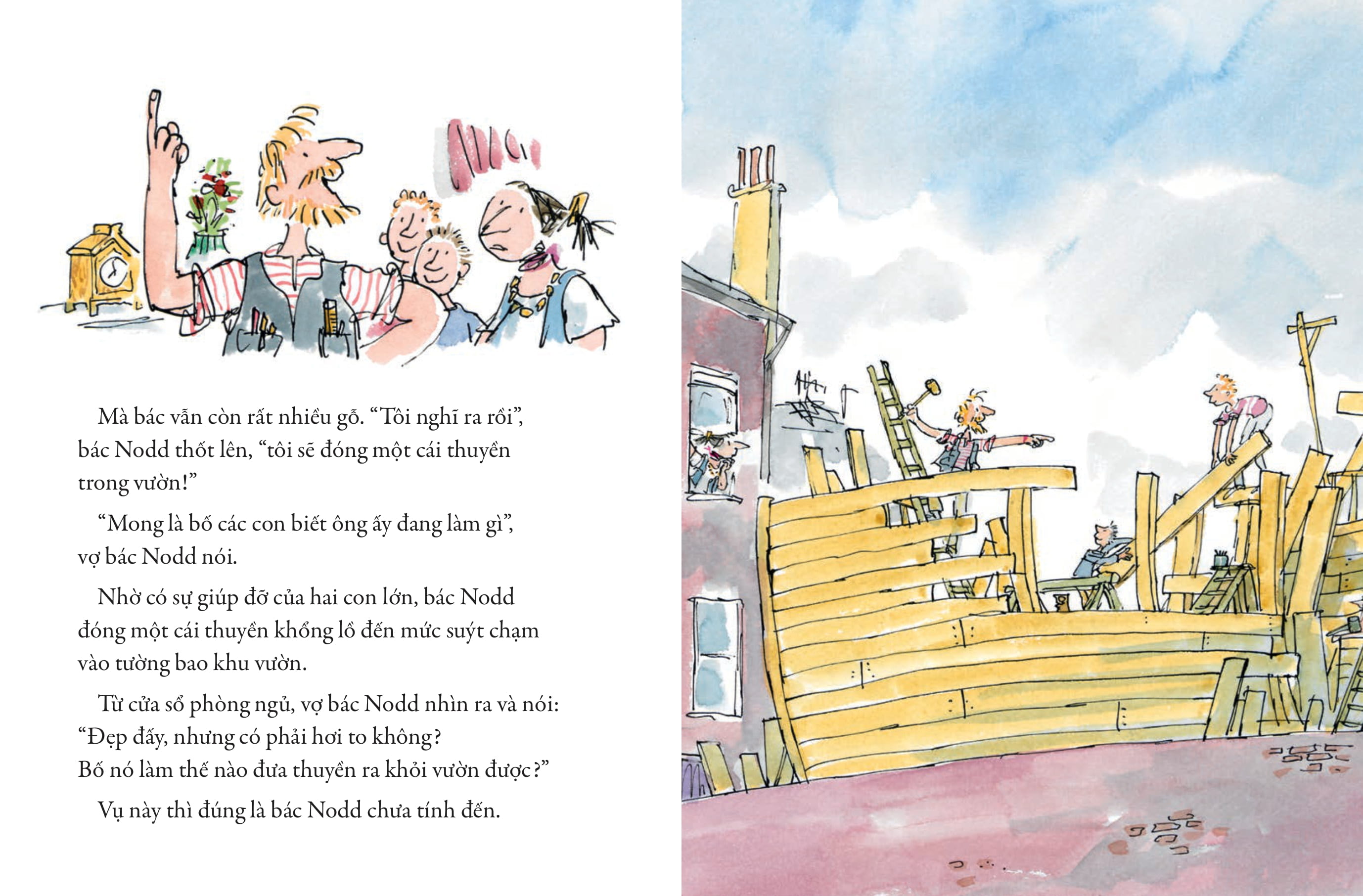 tác phẩm kinh điển của quentin blake - chiếc thuyền của bác thợ mộc - Ảnh 5