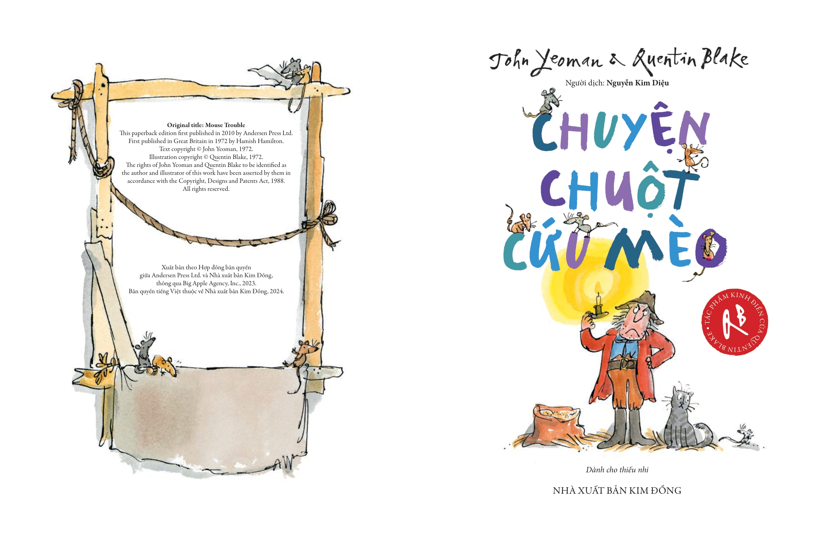 tác phẩm kinh điển của quentin blake - chuyện chuột cứu mèo - Ảnh 3