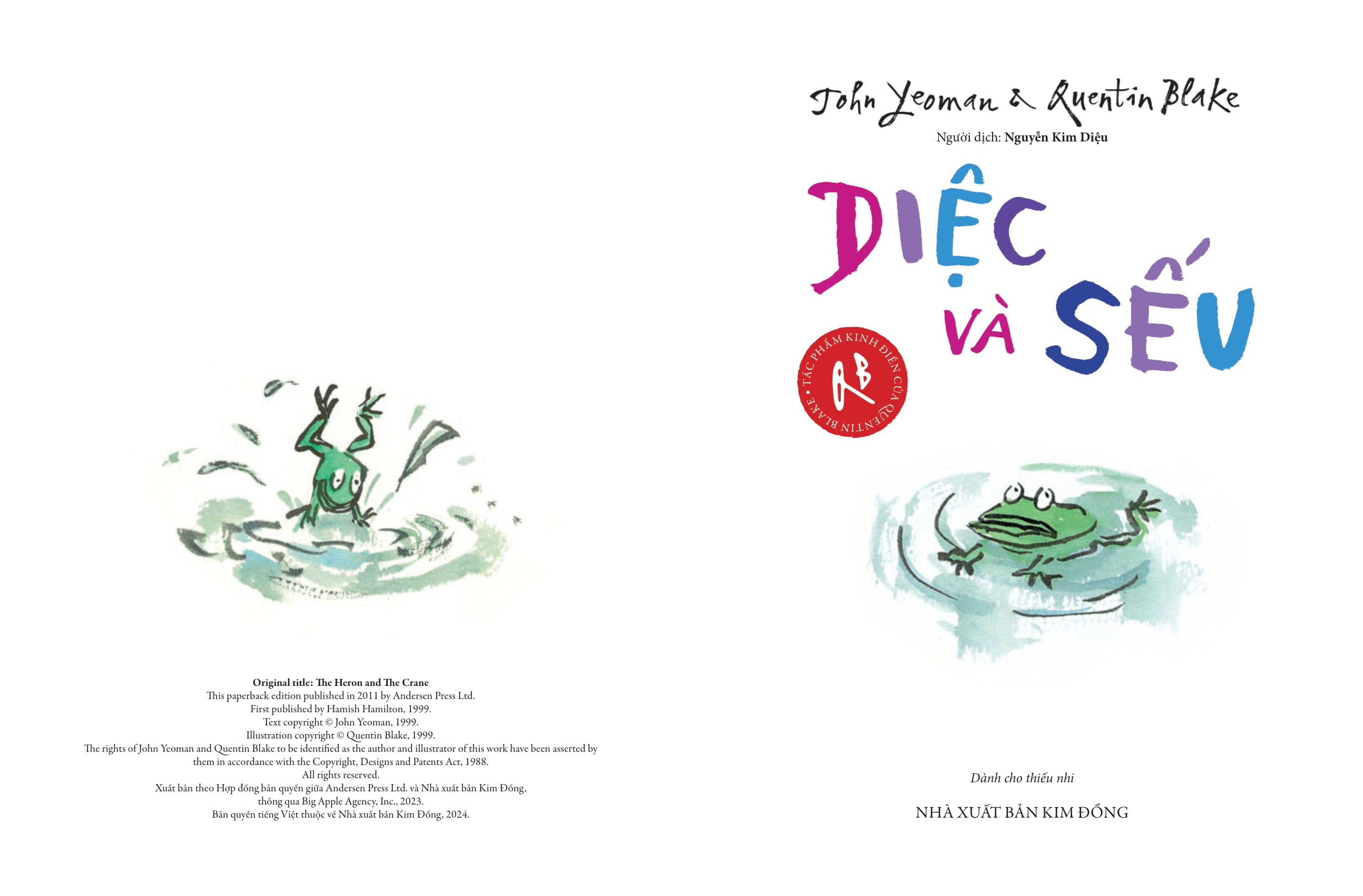 tác phẩm kinh điển của quentin blake - diệc và sếu - Ảnh 3