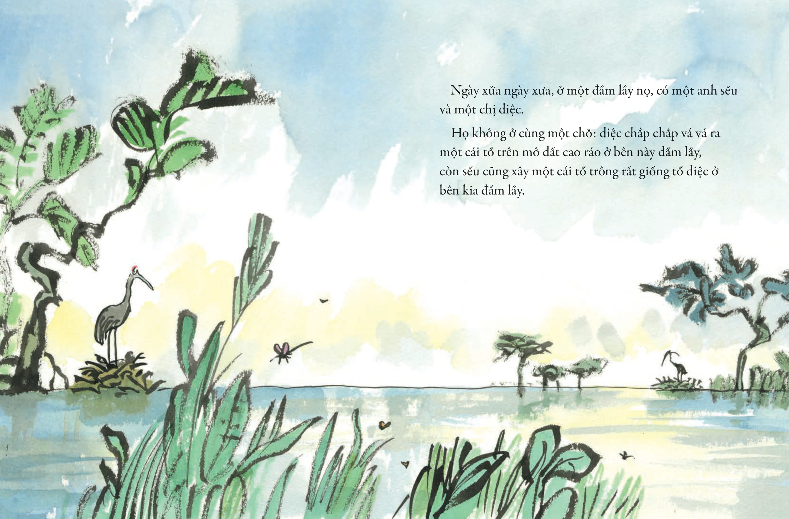 tác phẩm kinh điển của quentin blake - diệc và sếu - Ảnh 4