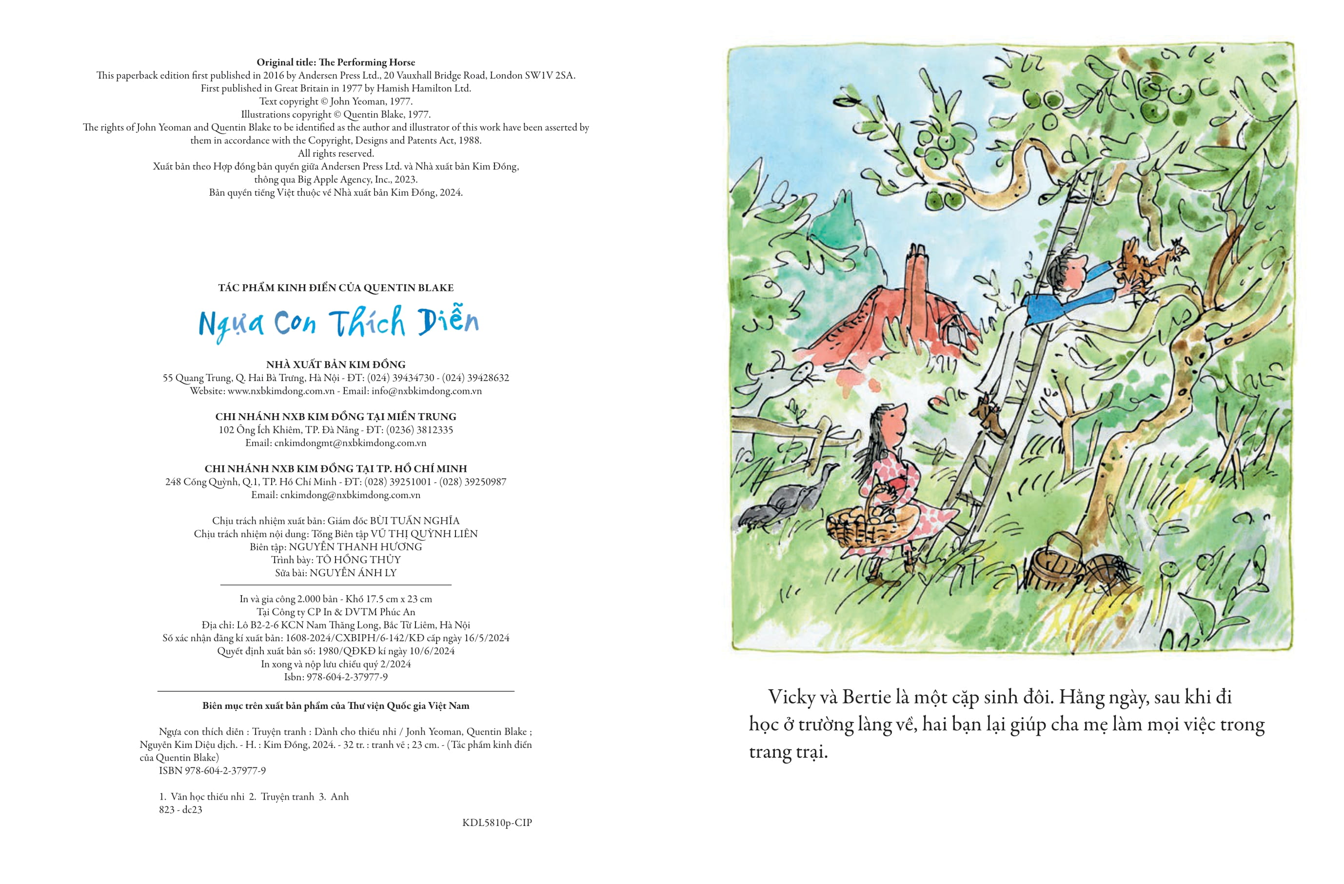 tác phẩm kinh điển của quentin blake - ngựa con thích diễn - Ảnh 3