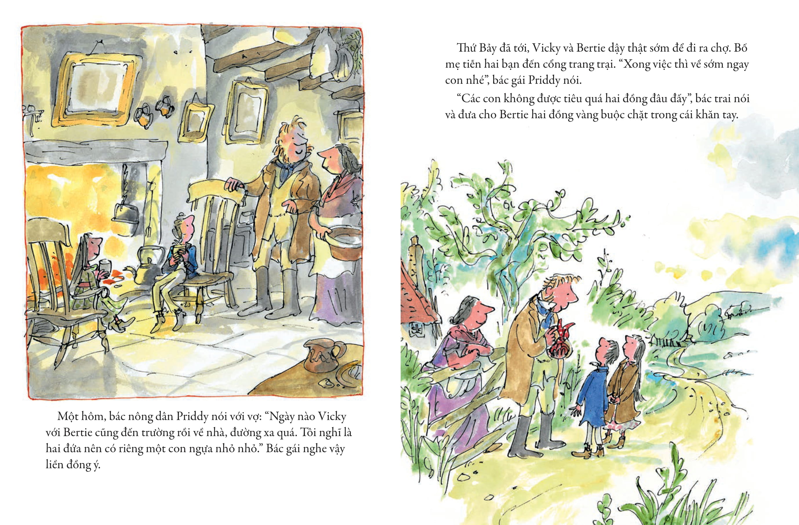tác phẩm kinh điển của quentin blake - ngựa con thích diễn - Ảnh 4