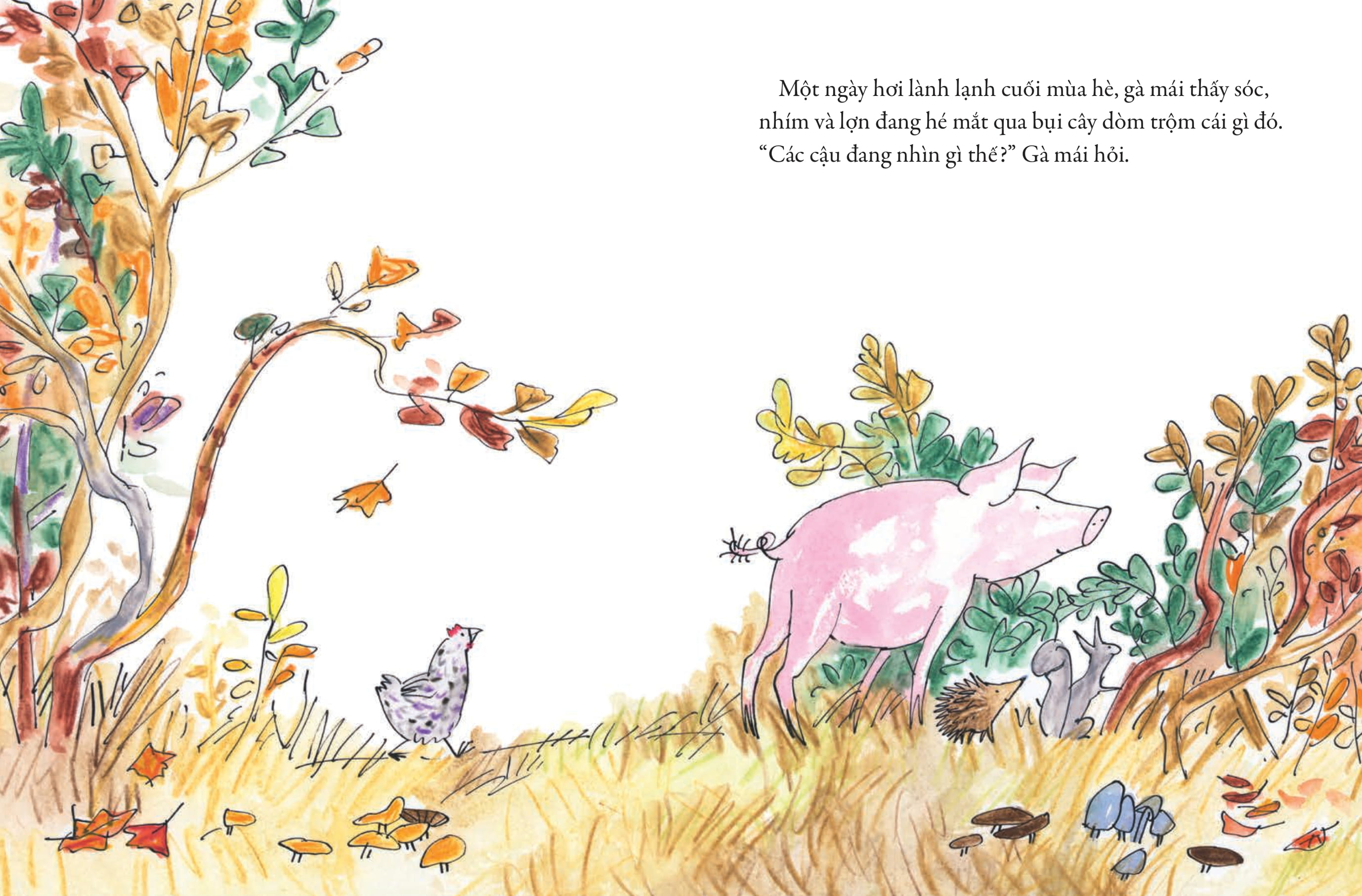 tác phẩm kinh điển của quentin blake - tổ ấm mùa đông của gấu - Ảnh 4