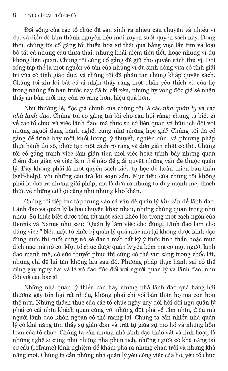 tái cơ cấu tổ chức - bìa cứng (tái bản) - Ảnh 3