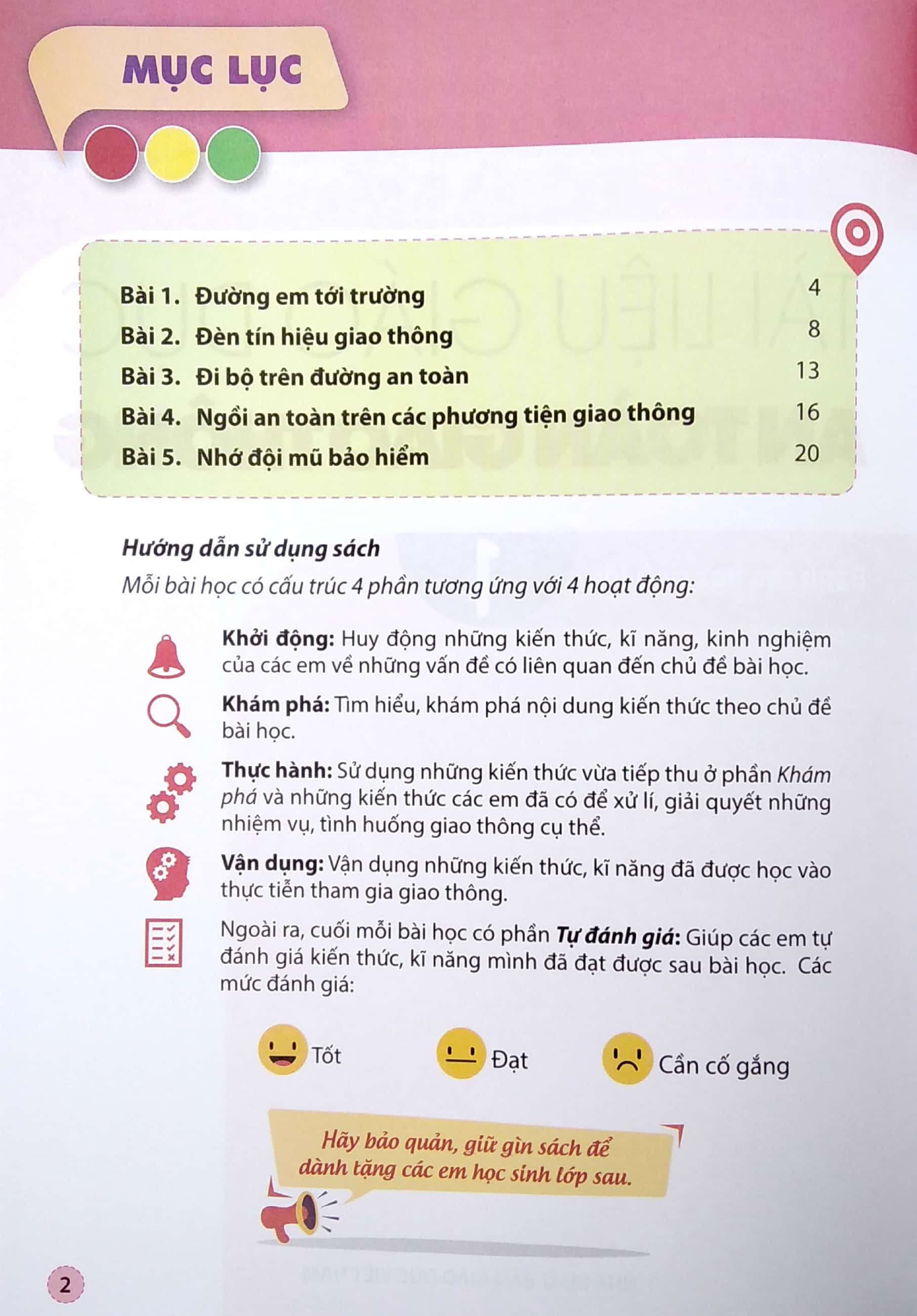 tài liệu giáo dục an toàn giao thông dành cho học sinh - lớp 1 - Ảnh 3