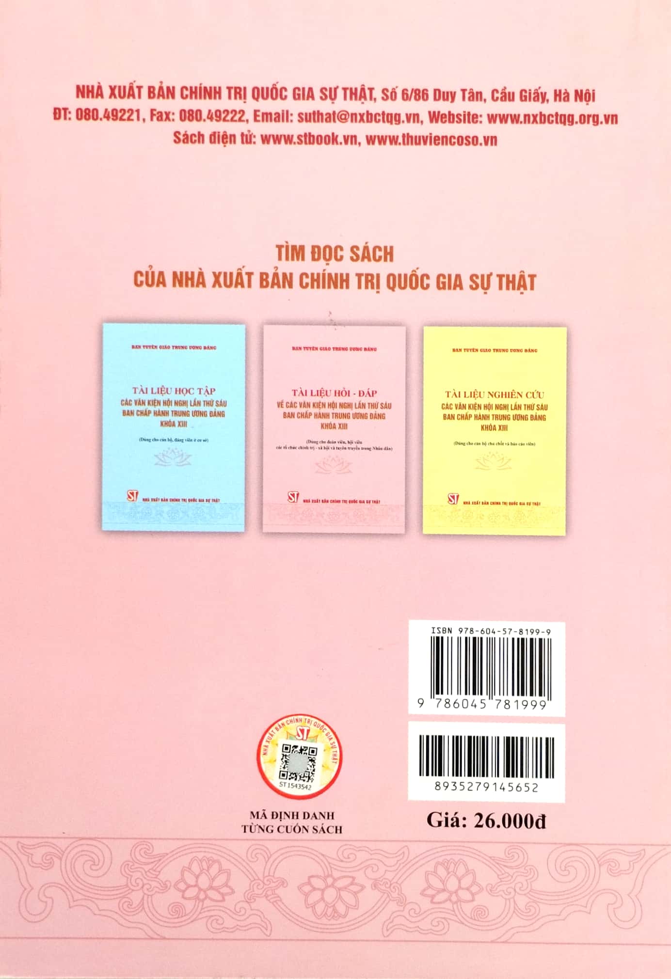 tài liệu hỏi - đáp về các văn kiện hội nghị lần thứ sáu ban chấp hành trung ương đảng khóa xiii (dùng cho đoàn viên, hội viên các tổ chức chính trị - xã hội và tuyên truyền trong nhân dân) - Ảnh 6