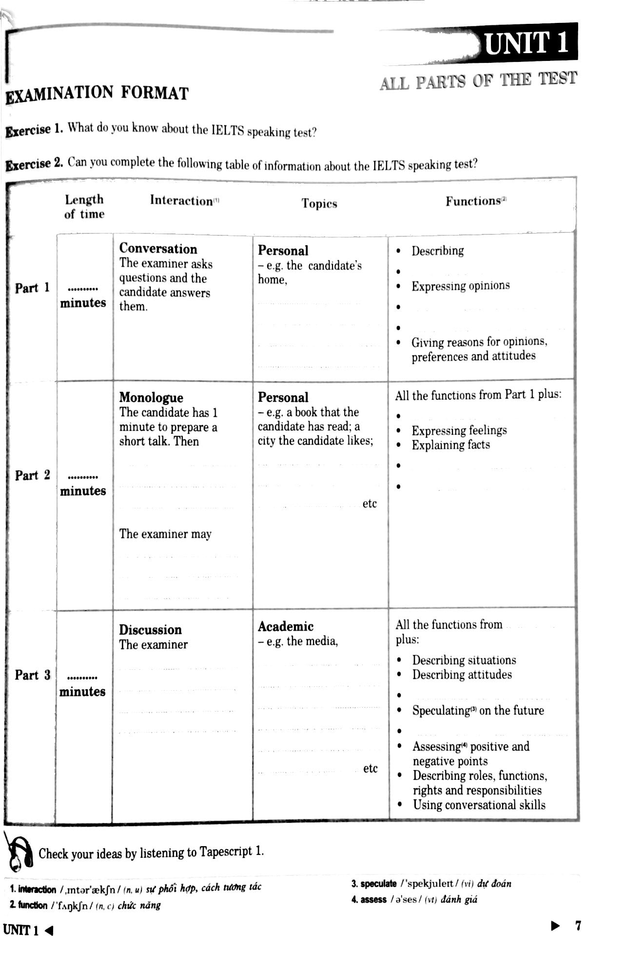 tài liệu luyện thi ielts kỹ năng nói - ielts speaking preparation and practice - Ảnh 3
