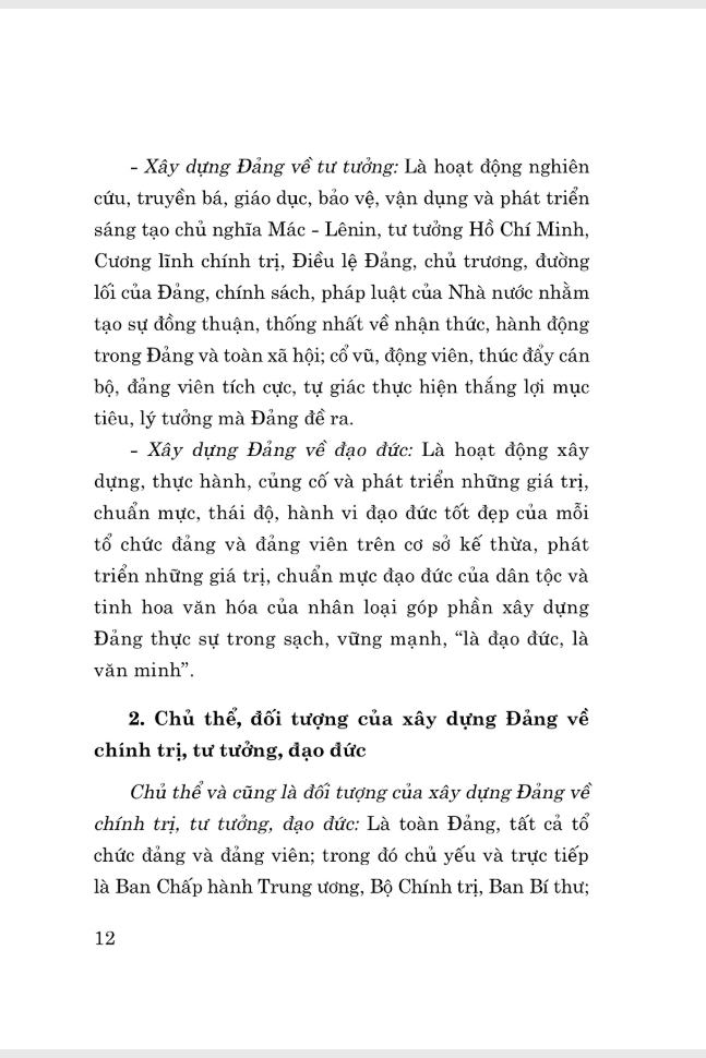 tài liệu nhận thức và triển khai công tác xây dựng đảng về chính trị, tư tưởng, đạo đức trong giai đoạn hiện nay - Ảnh 8