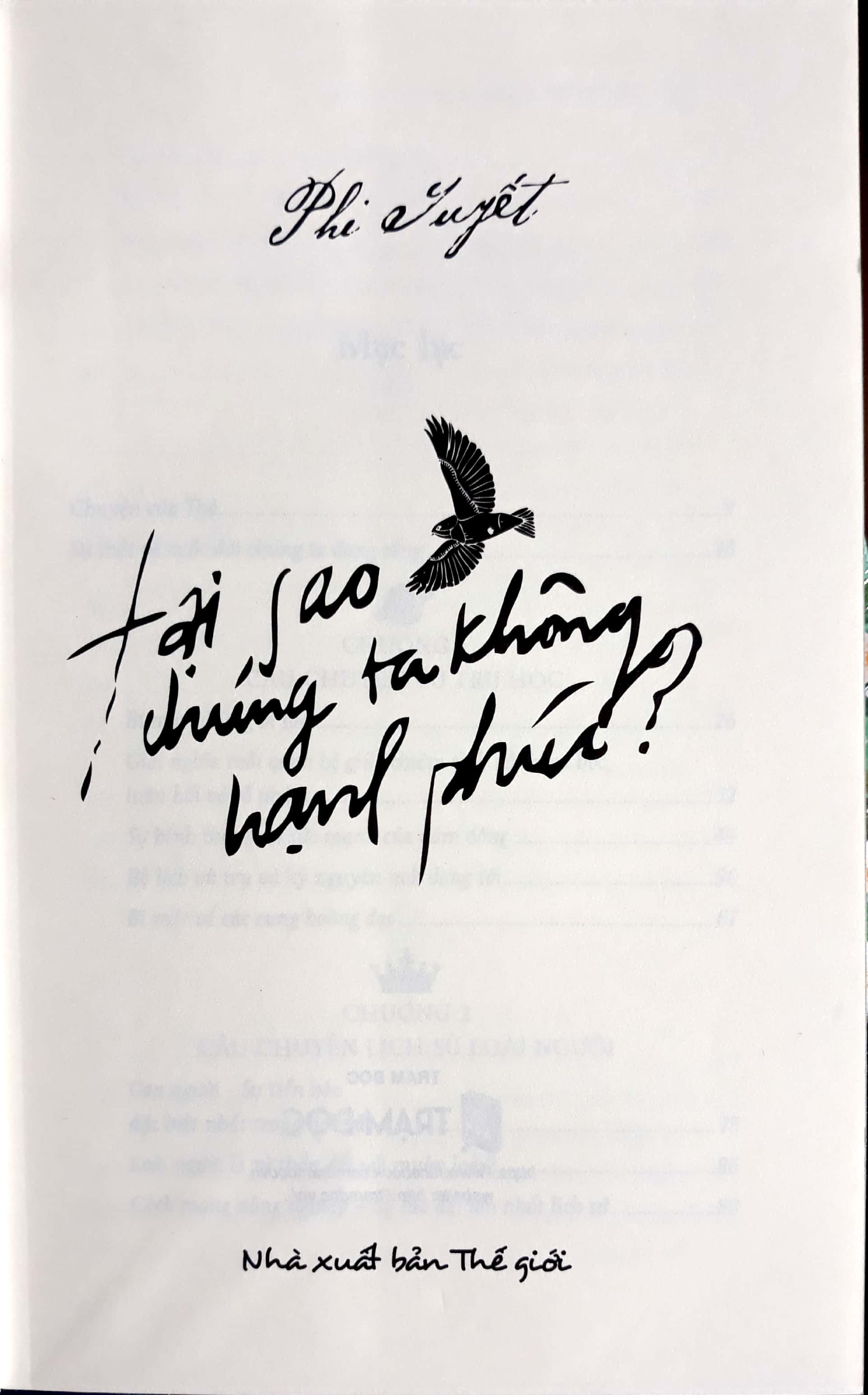 Tại Sao Chúng Ta Không Hạnh Phúc? - Tặng Kèm Chữ Ký Tác Giả - Ảnh 3