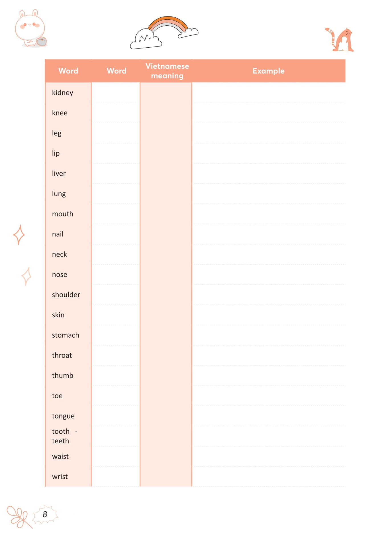Take Note - 3000 Từ Vựng Tiếng Anh Thông Dụng Nhất - Ảnh 15