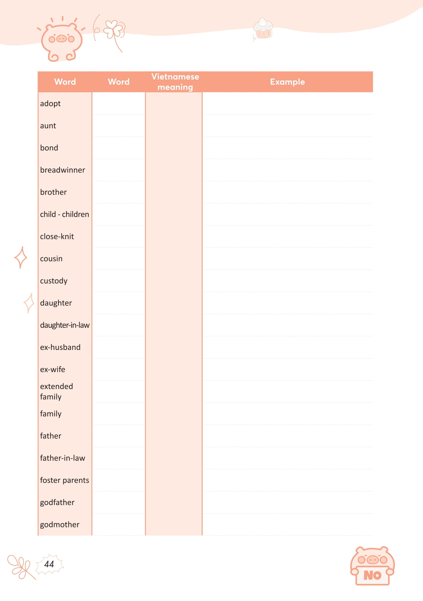 Take Note - 3000 Từ Vựng Tiếng Anh Thông Dụng Nhất - Ảnh 23