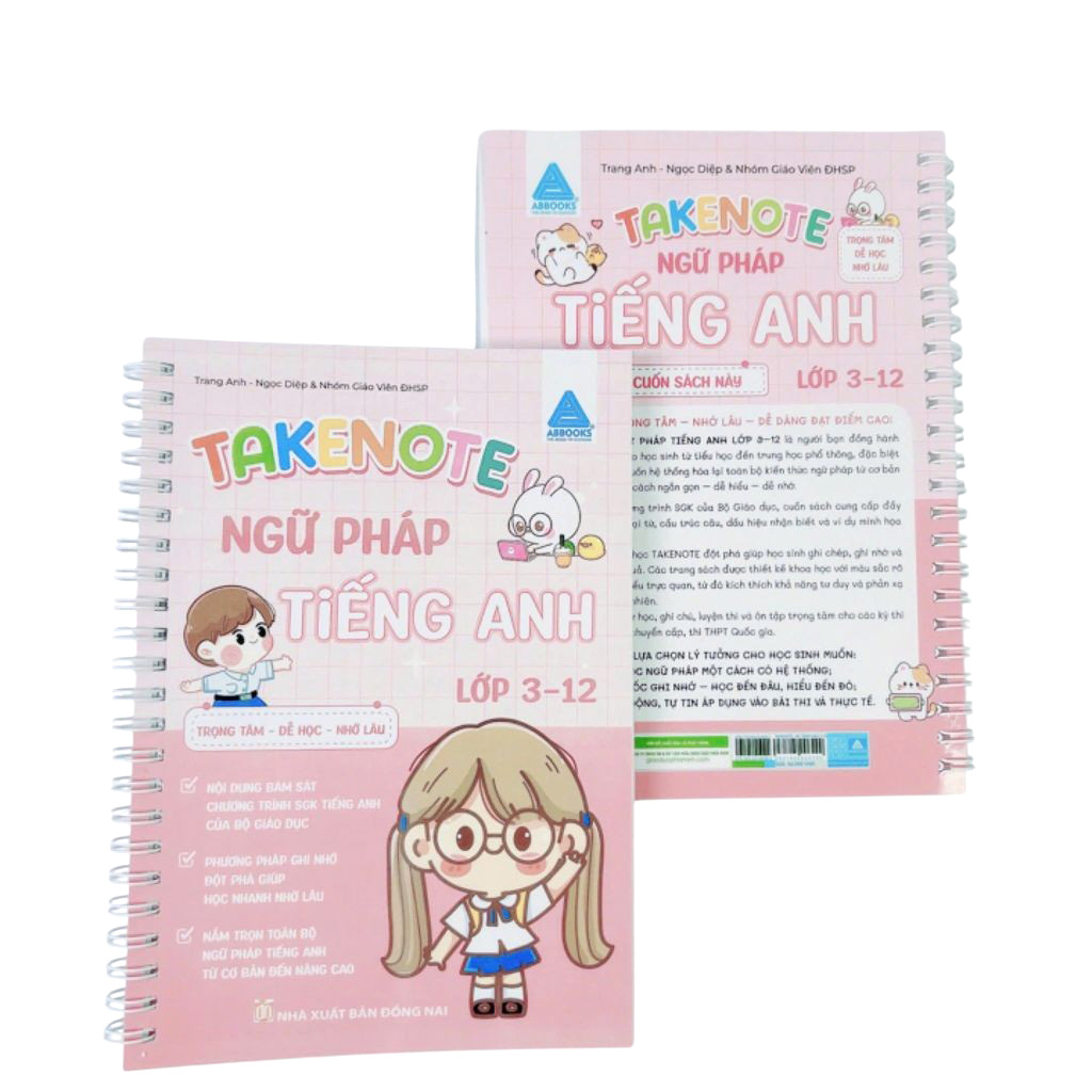 Take Note - Ngữ Pháp Tiếng Anh Lớp 3-12 - Trọng Tâm-Dễ Học-Nhớ Lâu - Ảnh 2