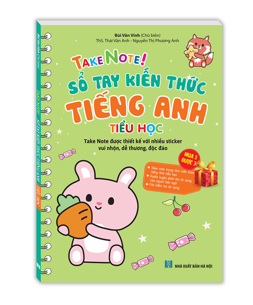take note! sổ tay kiến thức tiếng anh tiểu học - Ảnh 2