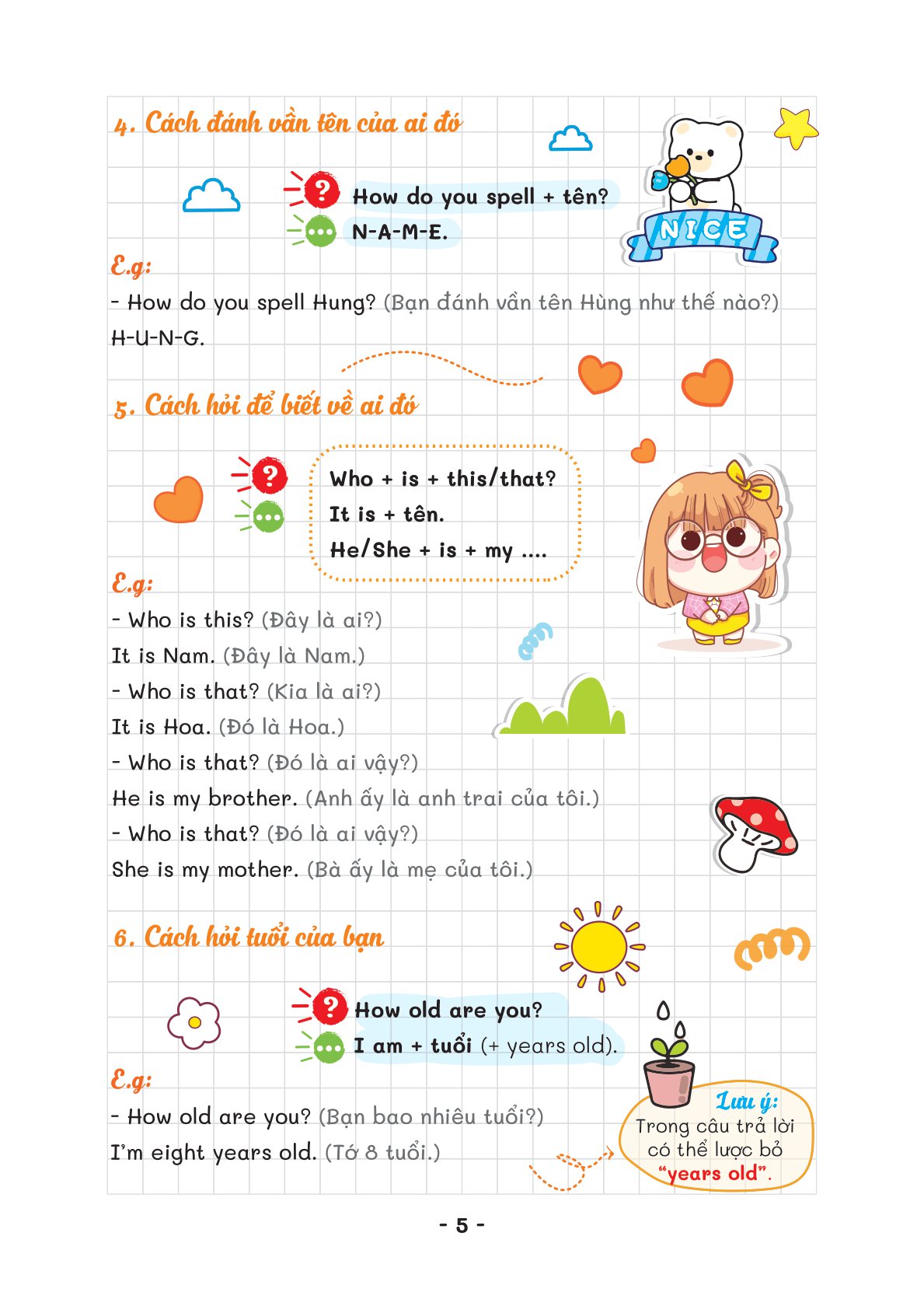 take note - tiếng anh tiểu học - Ảnh 6