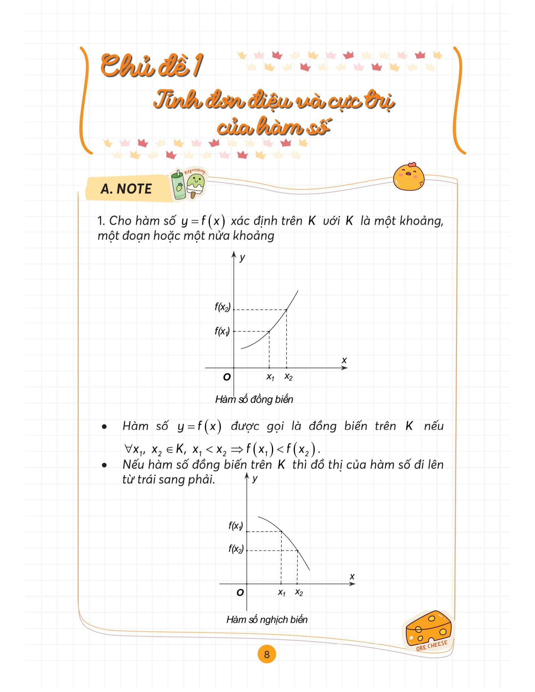 Take Note Toán -Tổng Hợp Kiến Thức Hiểu Nhanh, Nhớ Lâu - Lớp 12 - Ảnh 7