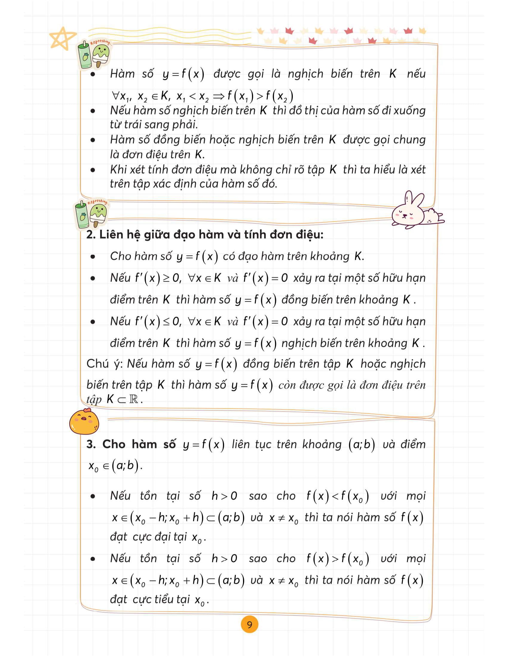 Take Note Toán -Tổng Hợp Kiến Thức Hiểu Nhanh, Nhớ Lâu - Lớp 12 - Ảnh 8