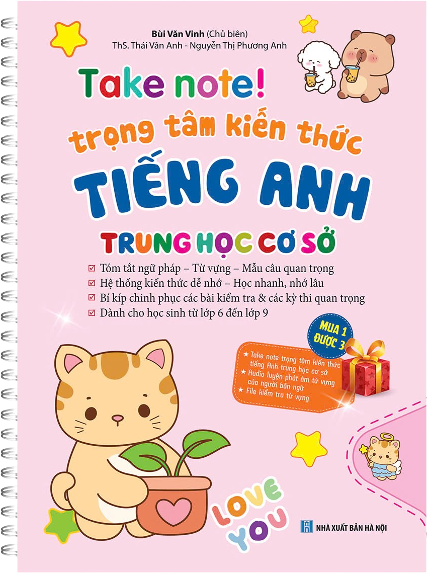 Take Note! - Trọng Tâm Kiến Thưc Tiếng Anh Trung Học Cơ Sở - Bản Lò Xo - Ảnh 2