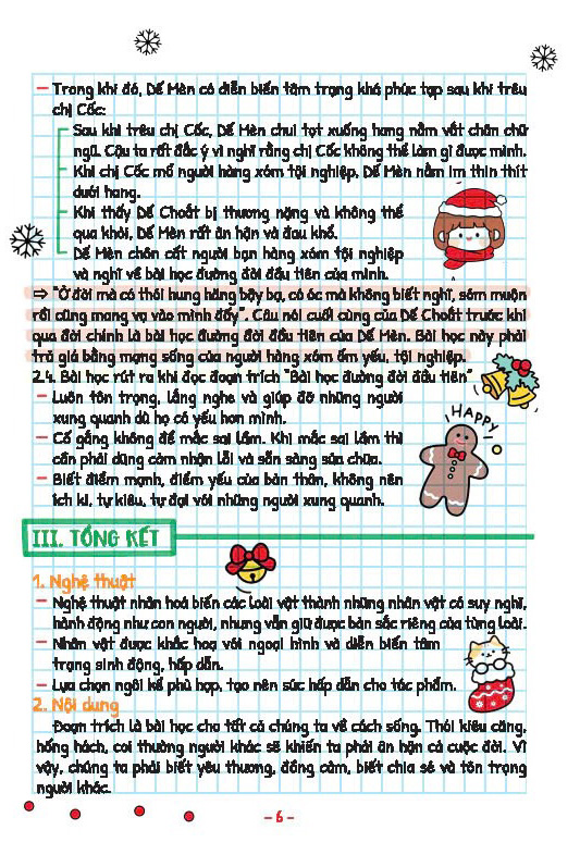 take note! văn 6 - có lò xo (theo chương trình sách giáo khoa mới nhất) - Ảnh 7